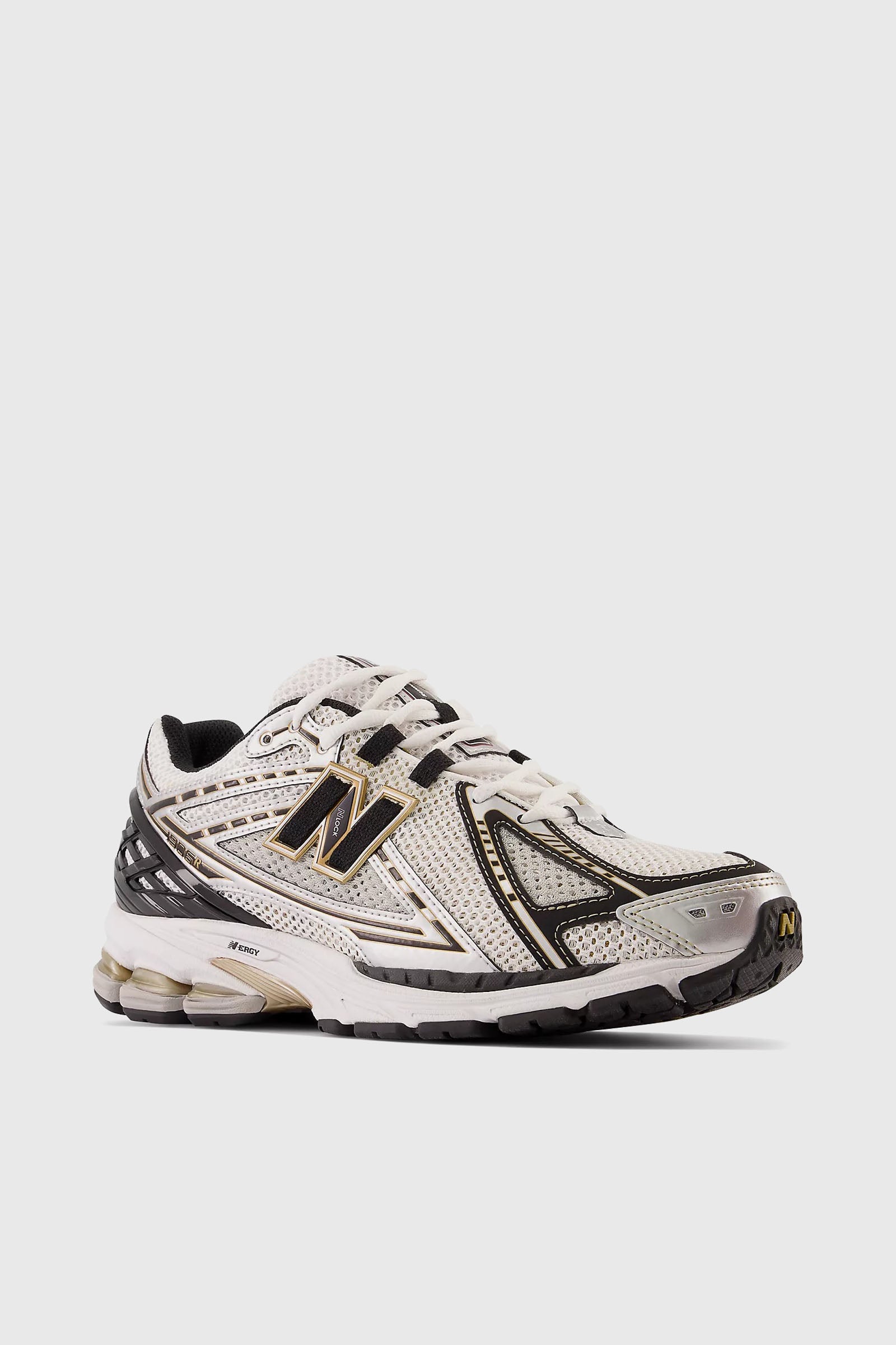 H1 Title: New Balance White/Gold Synthetic Running Shoes 1906R - 2