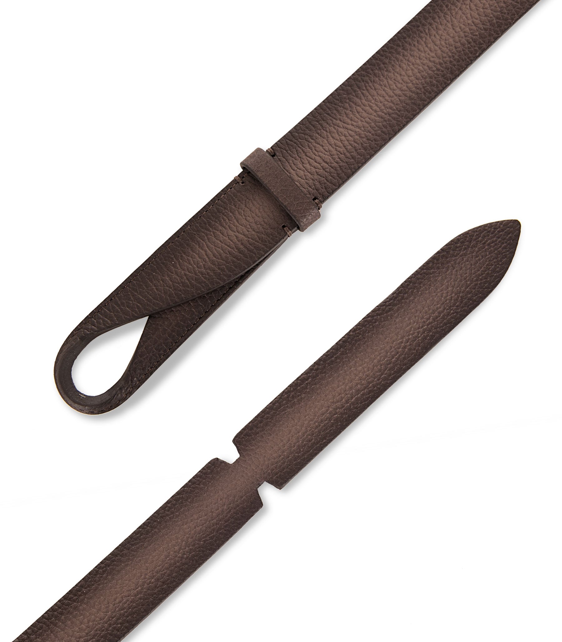 Micron Deep Leather Nobuckle Belt - 2