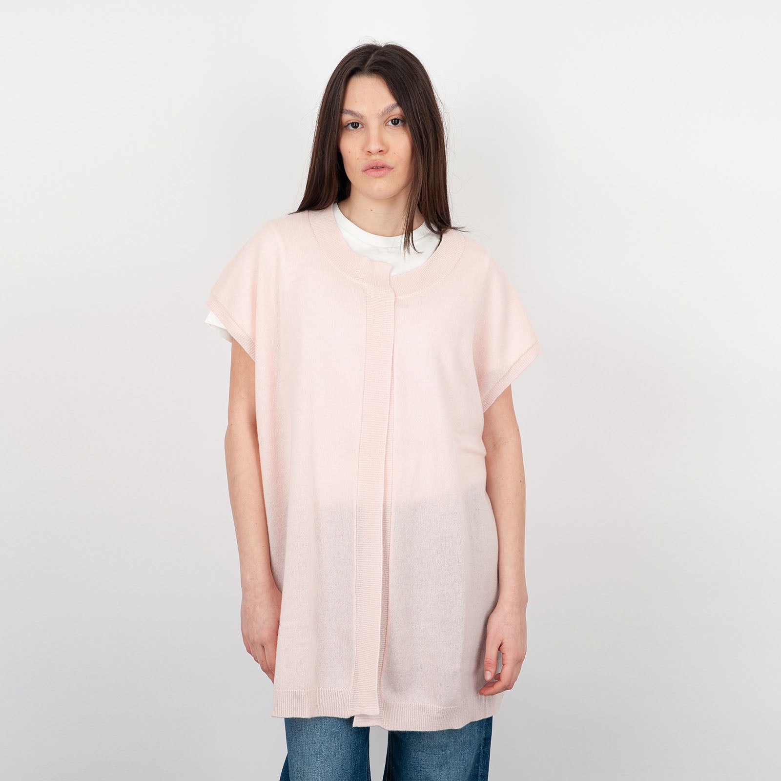 Absolut Cashmere Diana Light Pink Wool Cardigan - 6