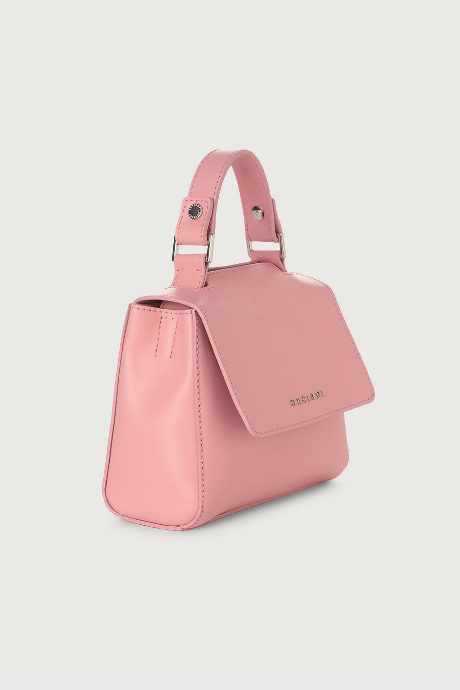 Orciani Sveva Vanity Mini Leather Bag Pink - 2