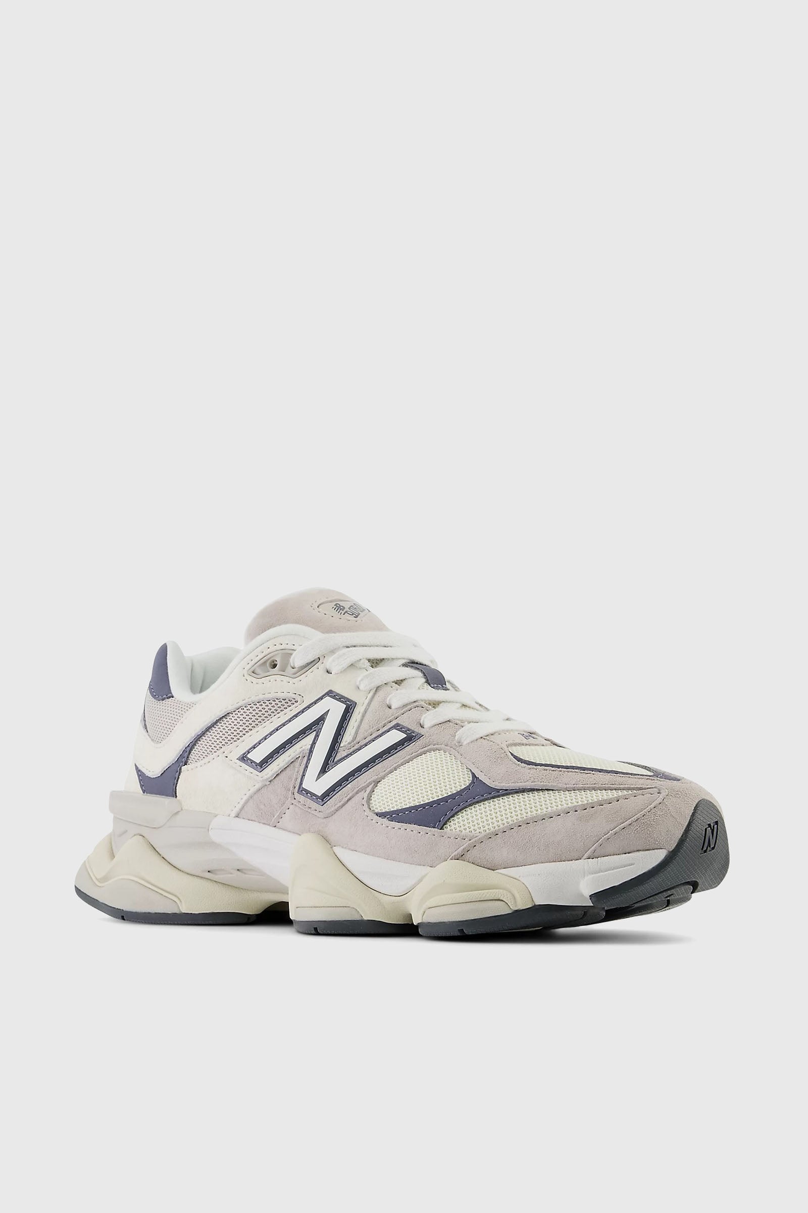 Title: New Balance 9060 Synthetic Cream Sneakers - 2