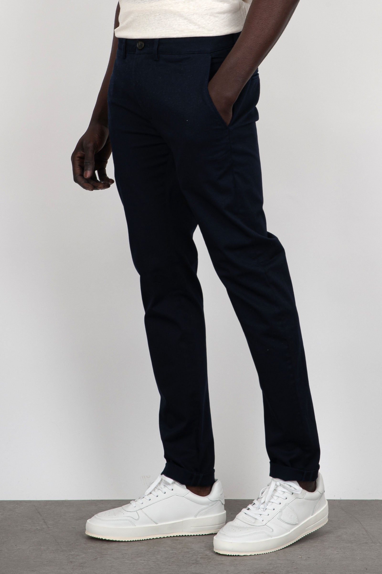 Department Five Mike Trousers Cotton Navy Blue - 1