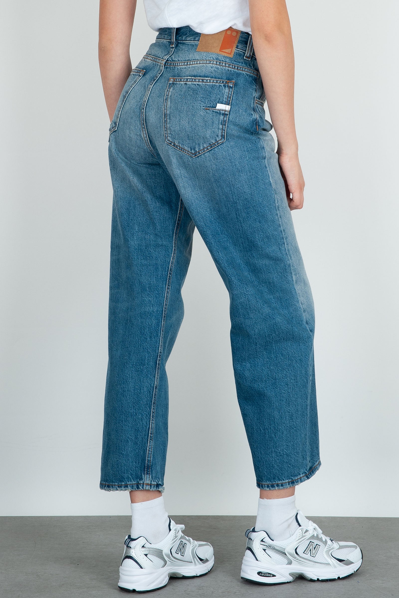 Grifoni Jeans Regular Denim Blu Medio Cimosato - 5