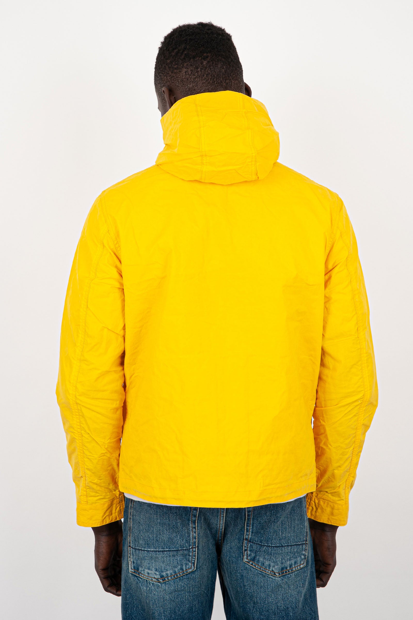 Manifattura Ceccarelli Blazer Coat With Hood Yellow Cotton - 4