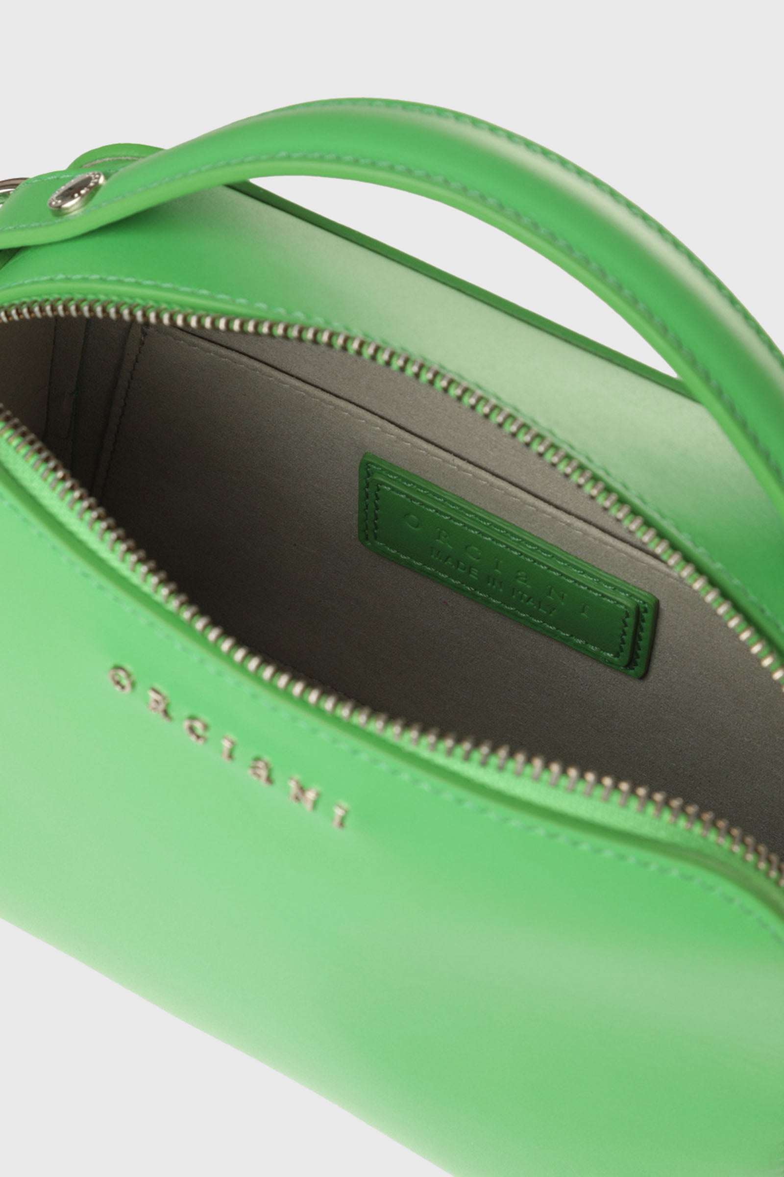 Orciani Mini Chéri Vanity Bag in Mint Green Leather - 4