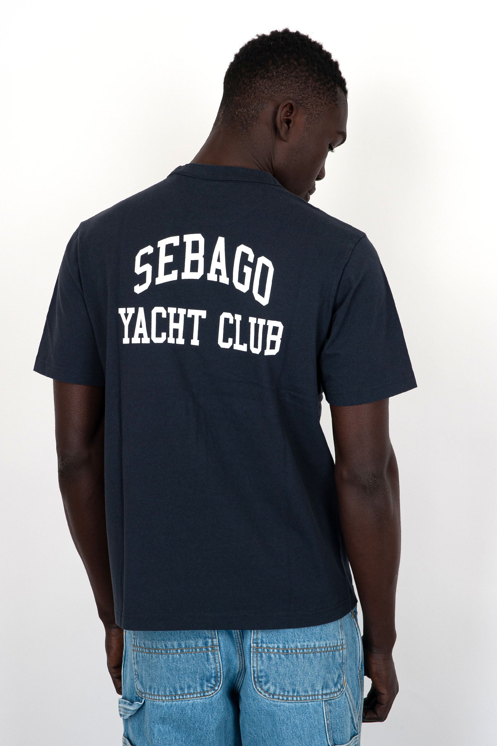 Sebago T-Shirt Castine Cotton Navy Blue - 4