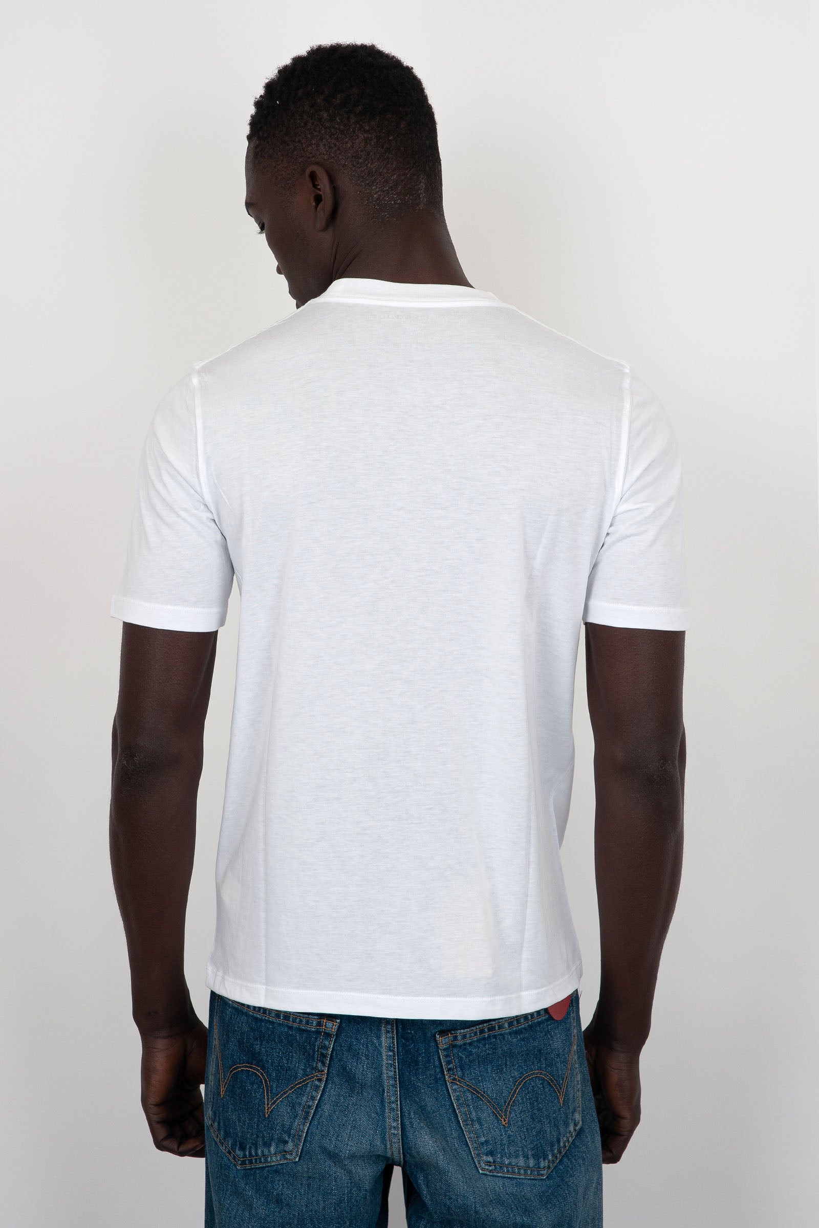 Majestic Filatures T-Shirt Girocollo Lyocell/Cotone Bianco - 4