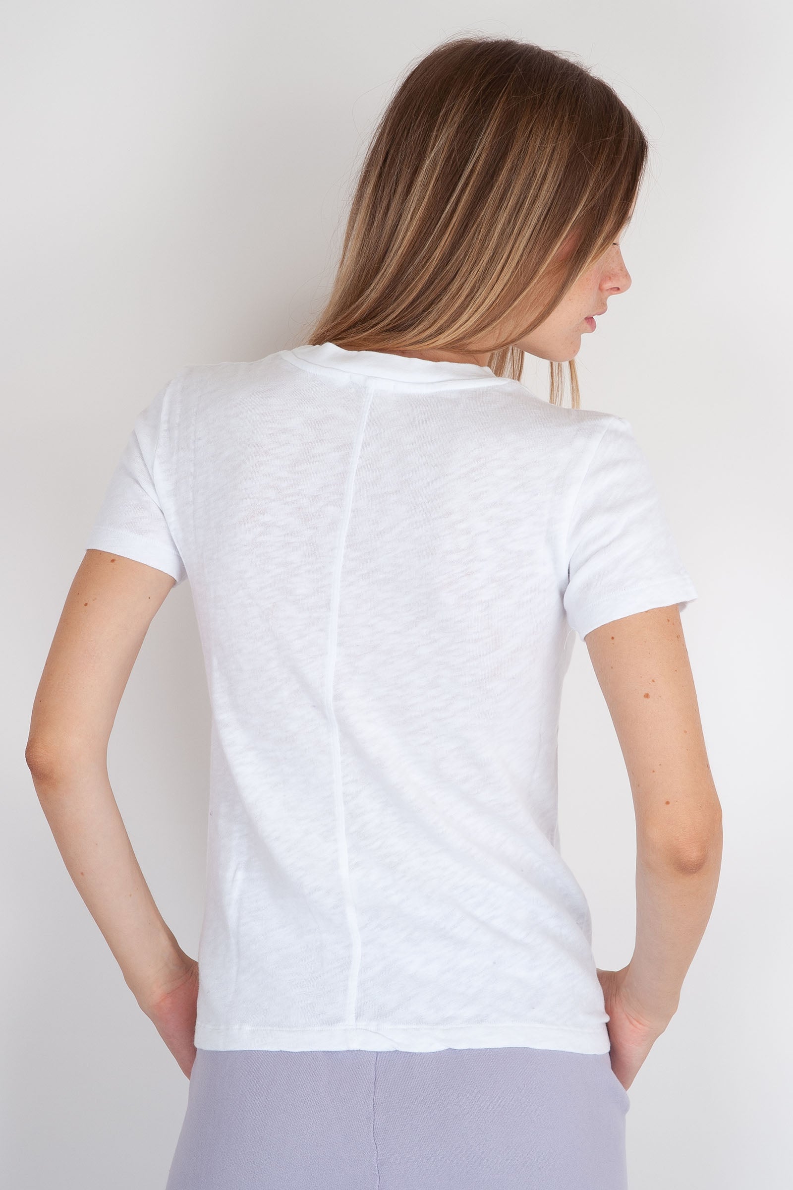 American Vintage Sonoma Cotton T-Shirt White - 4