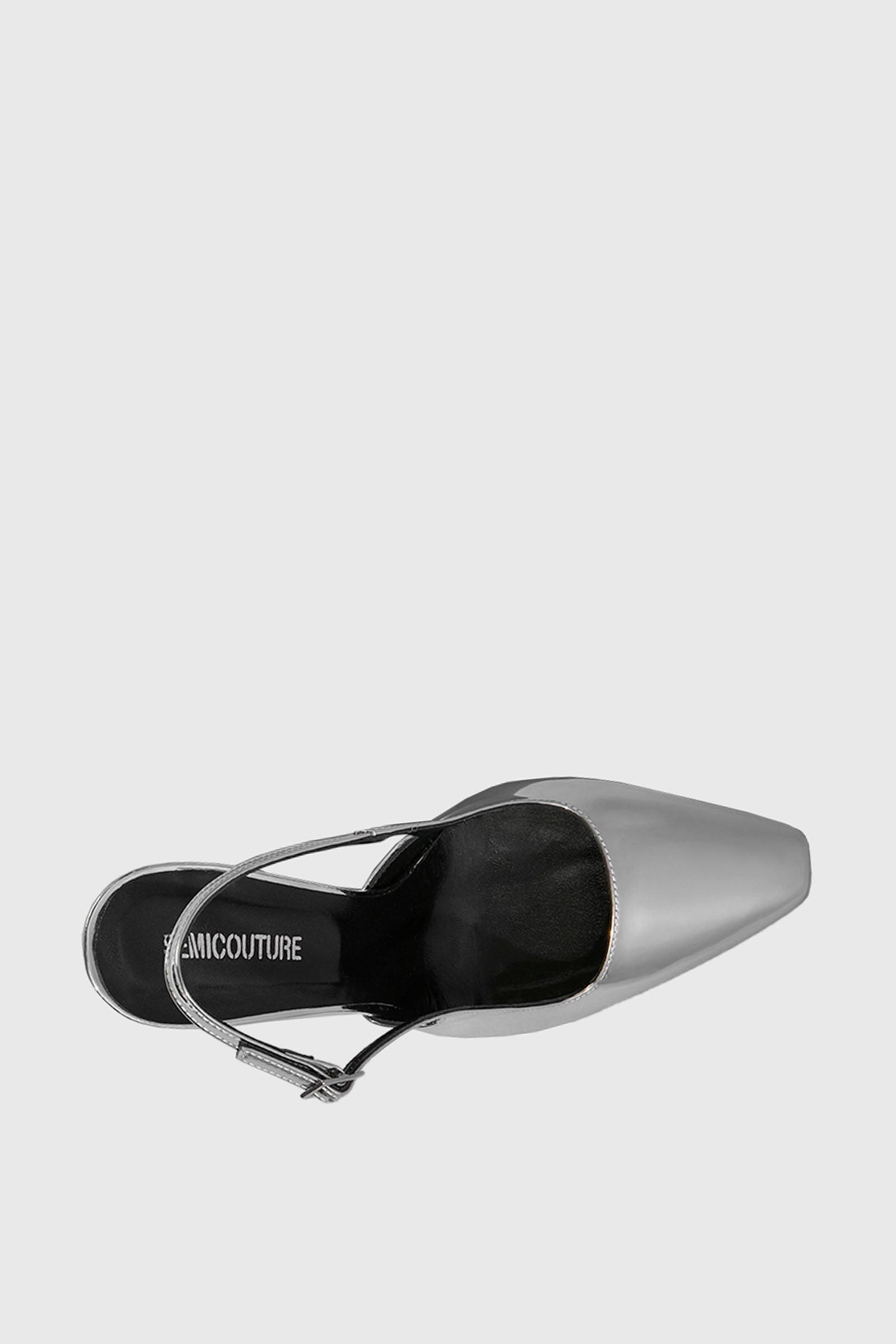 Semicouture Sandalo Specchio Slingback Sintetico Argento - 4