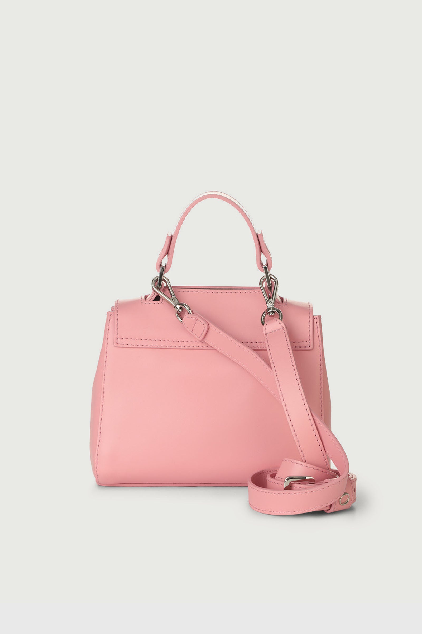 Orciani Sveva Vanity Mini Leather Bag Pink - 3