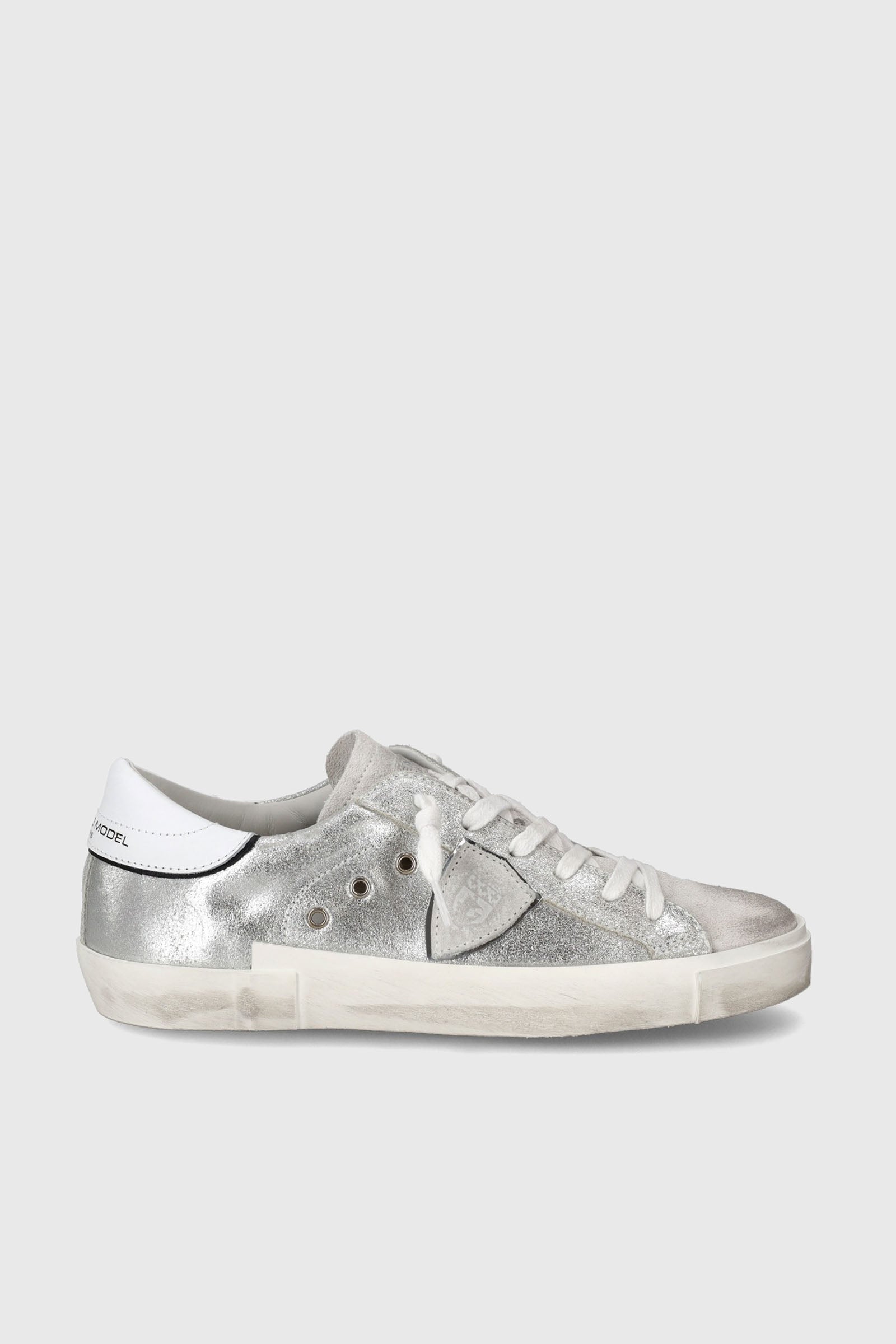 Philippe Model Sneakers PRSX Silver Leather - 1