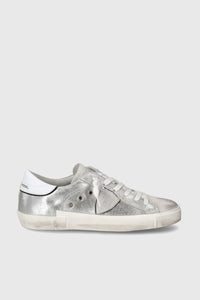 Philippe Model Sneakers PRSX Silver Leather philippe model