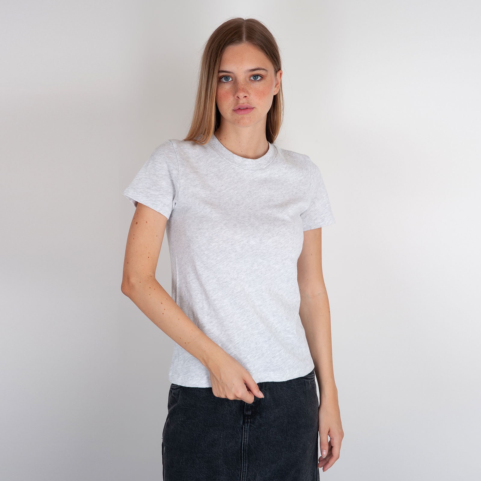 American Vintage Sonoma Cotton T-Shirt Melange Gray - 6