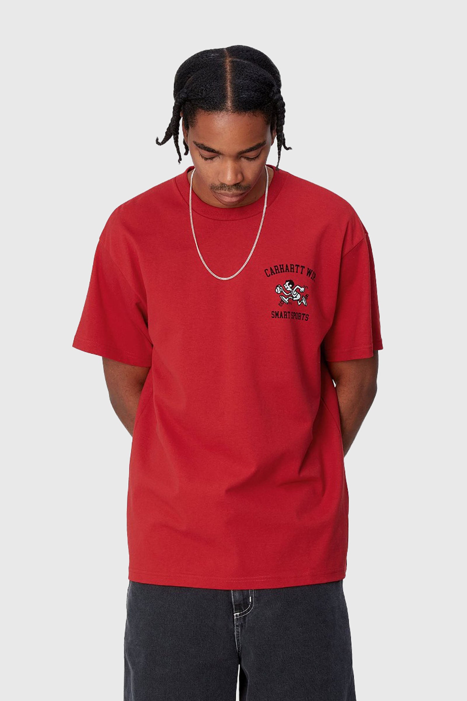 Carhartt WIP T-Shirt S/S Smart Sports Cotton Red - 1