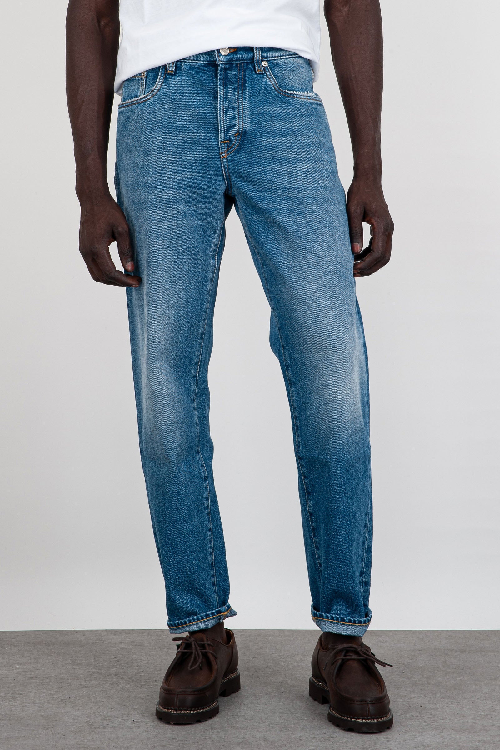 Jeans Newman Blu Medio Uomo - 1