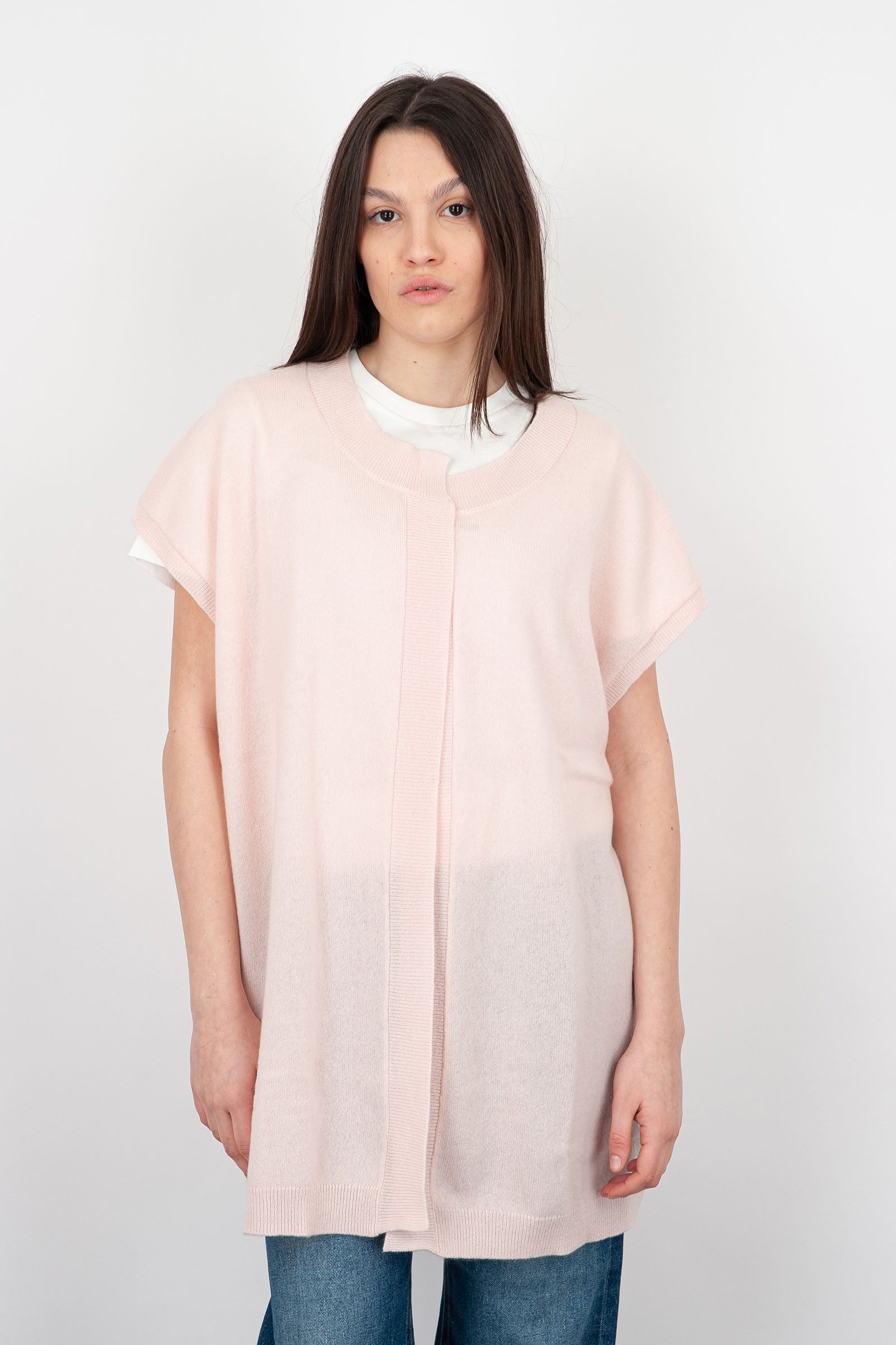 Absolut Cashmere Diana Light Pink Wool Cardigan - 1