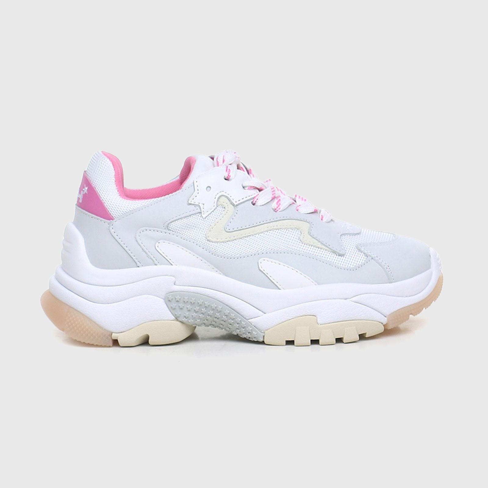 Ash Sneaker Addict Synthetic White/Pink - 6