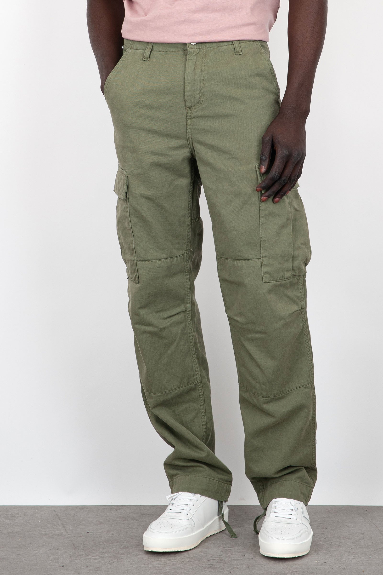 Carhartt WIP Pantalone Regular Cargo Cotone Verde - 4