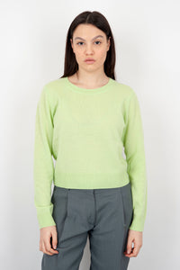Absolut Cashmere Crew Neck Sweater Carlie Light Green Wool absolut cashmere