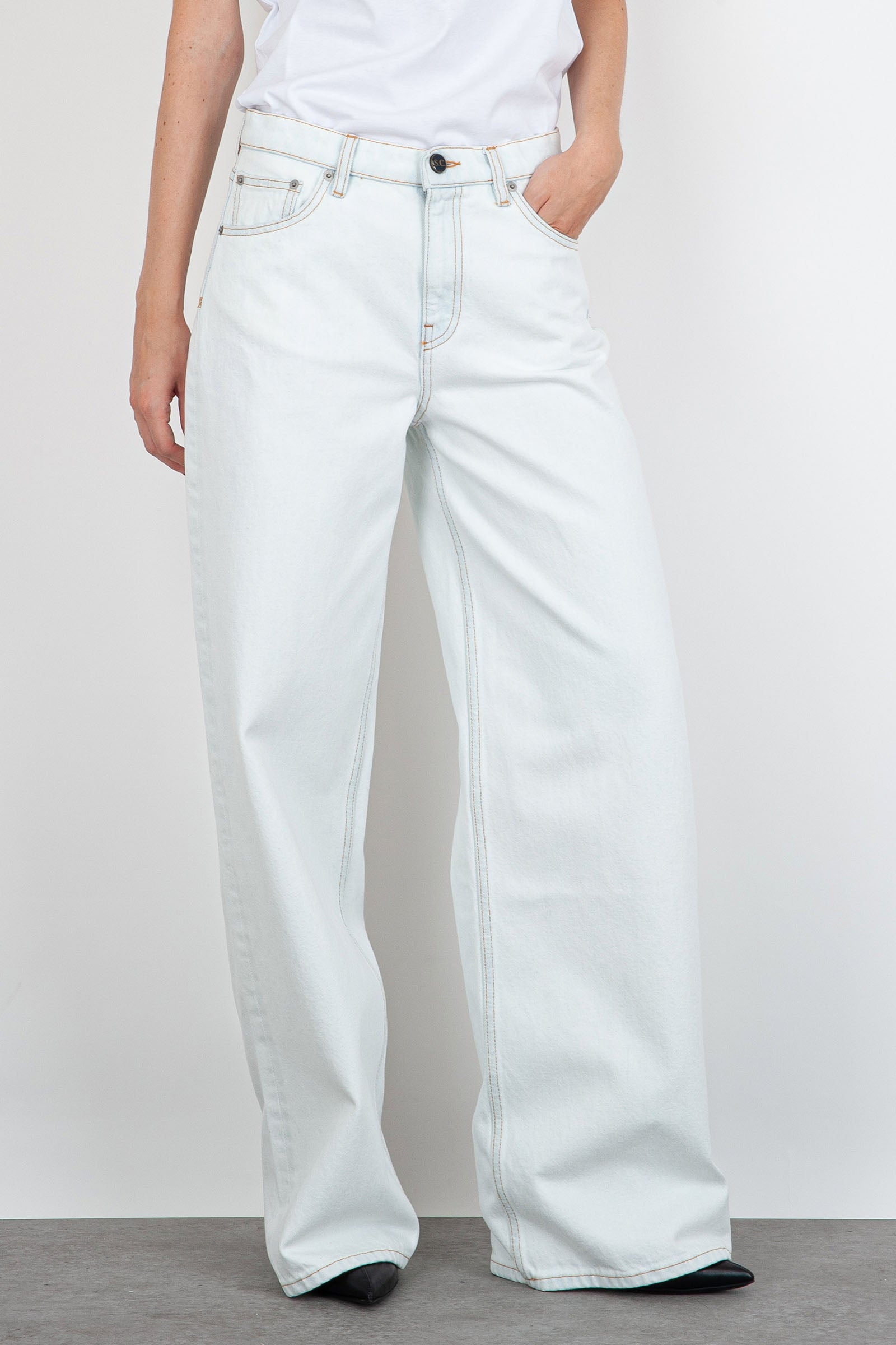 Jeans Domitille Bianco Donna - 1