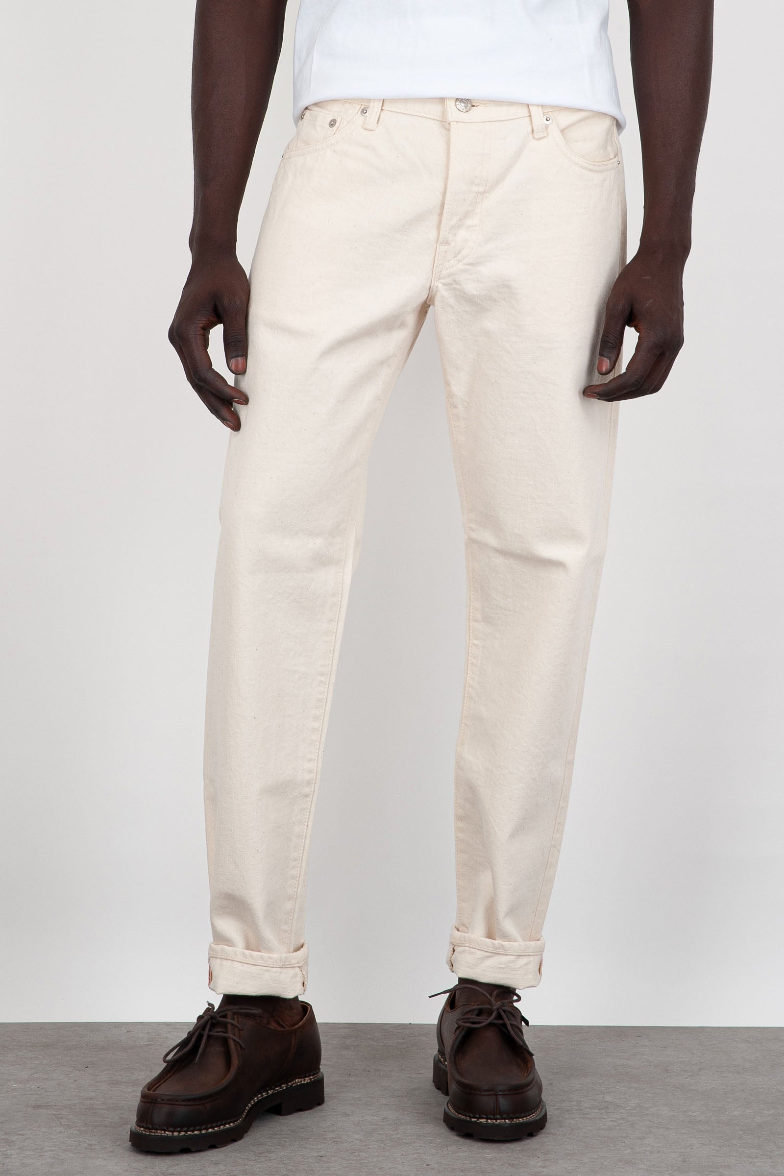 Jeans Regular Tapered Bianco Off Uomo - 1