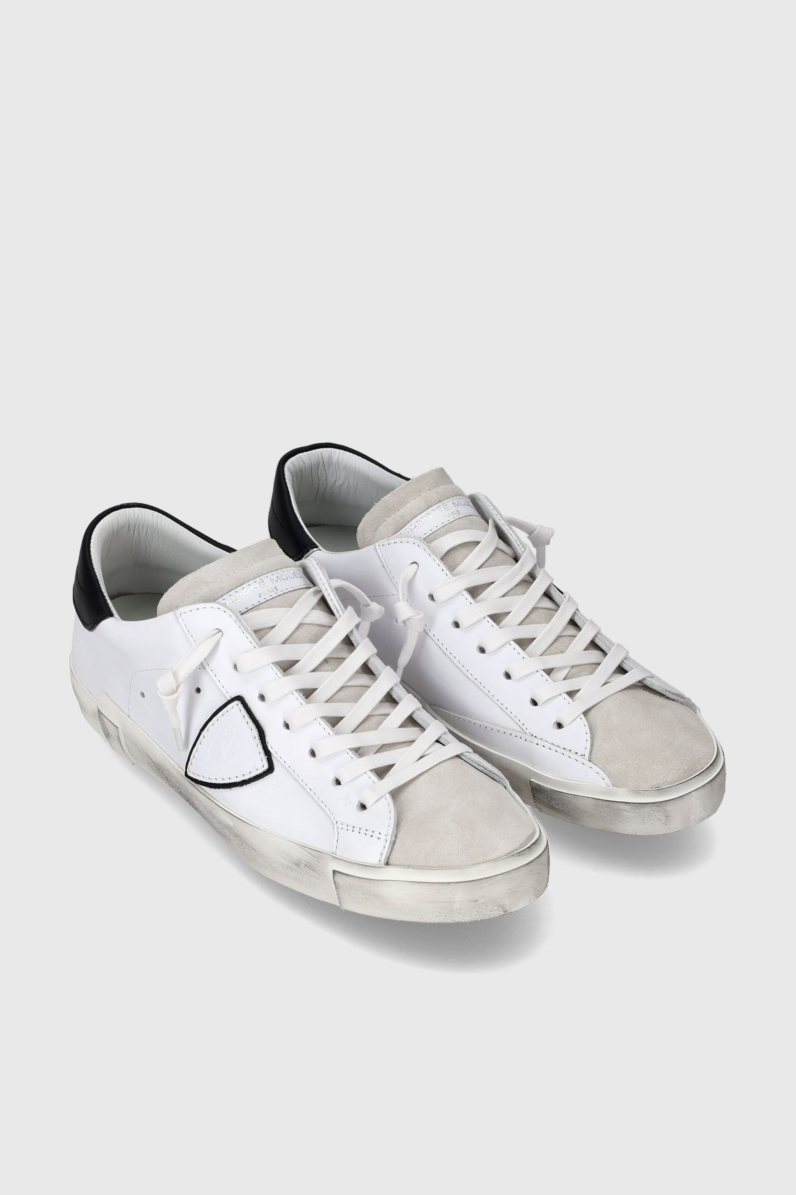 Philippe Model Sneaker PRSX Basic Pelle Bianco/Nero - 2