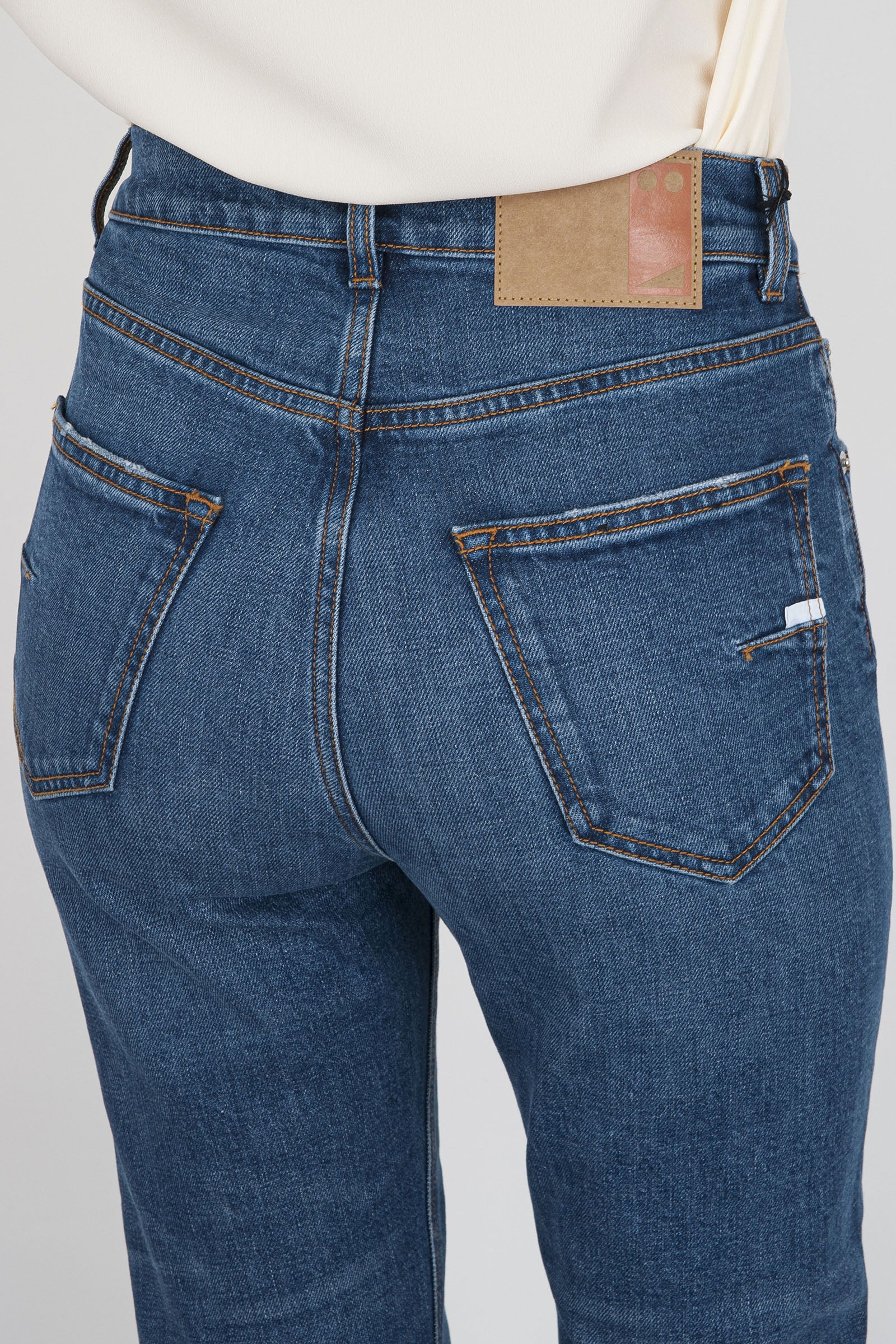 Grifoni Jeans Boy Fit Joan Blu Medio Donna GJ24201290BS43 - 5
