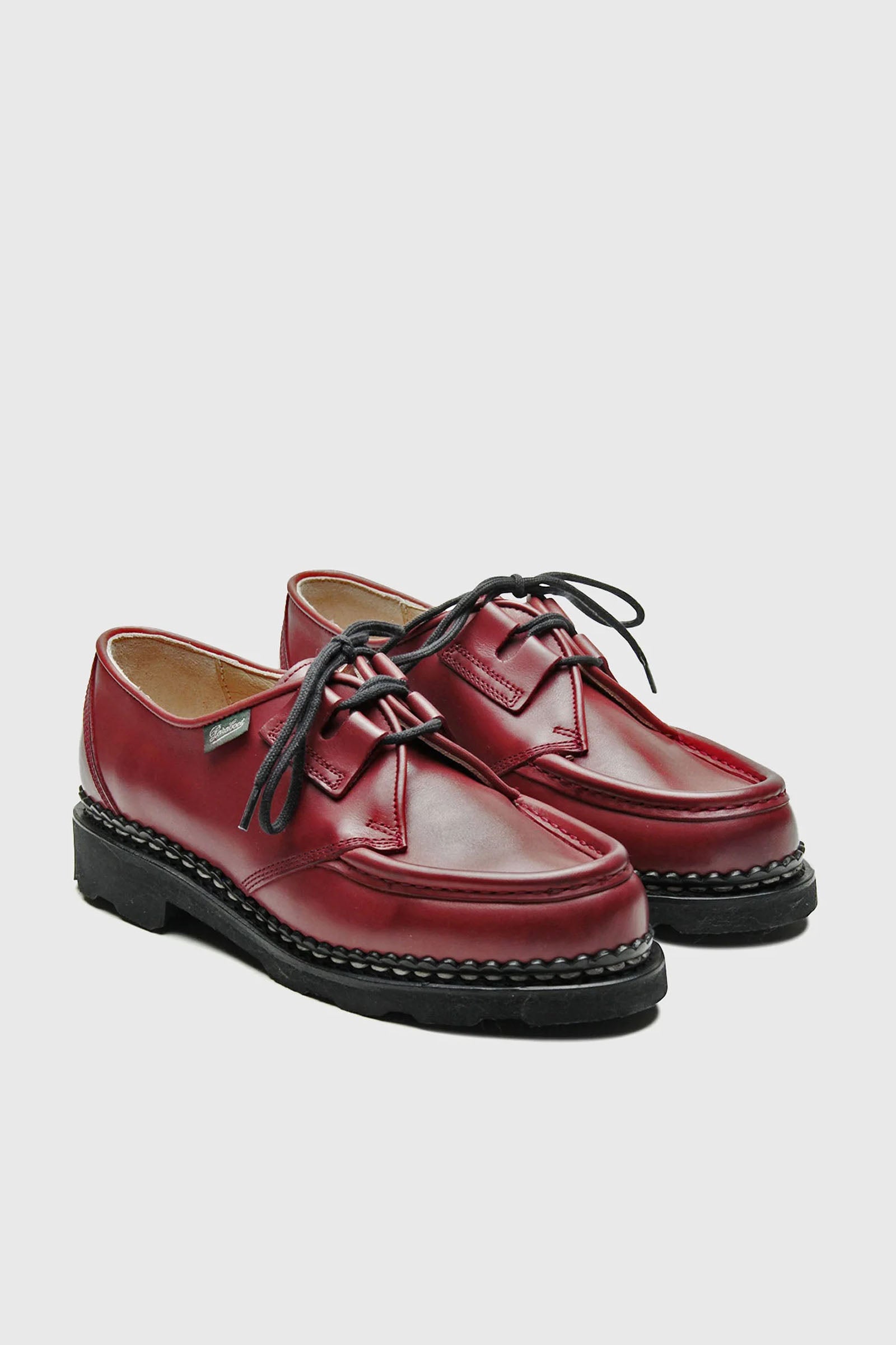 Paraboot Scarpa Derby Beaubourg Lisse Rouge Rosso Donna - 2
