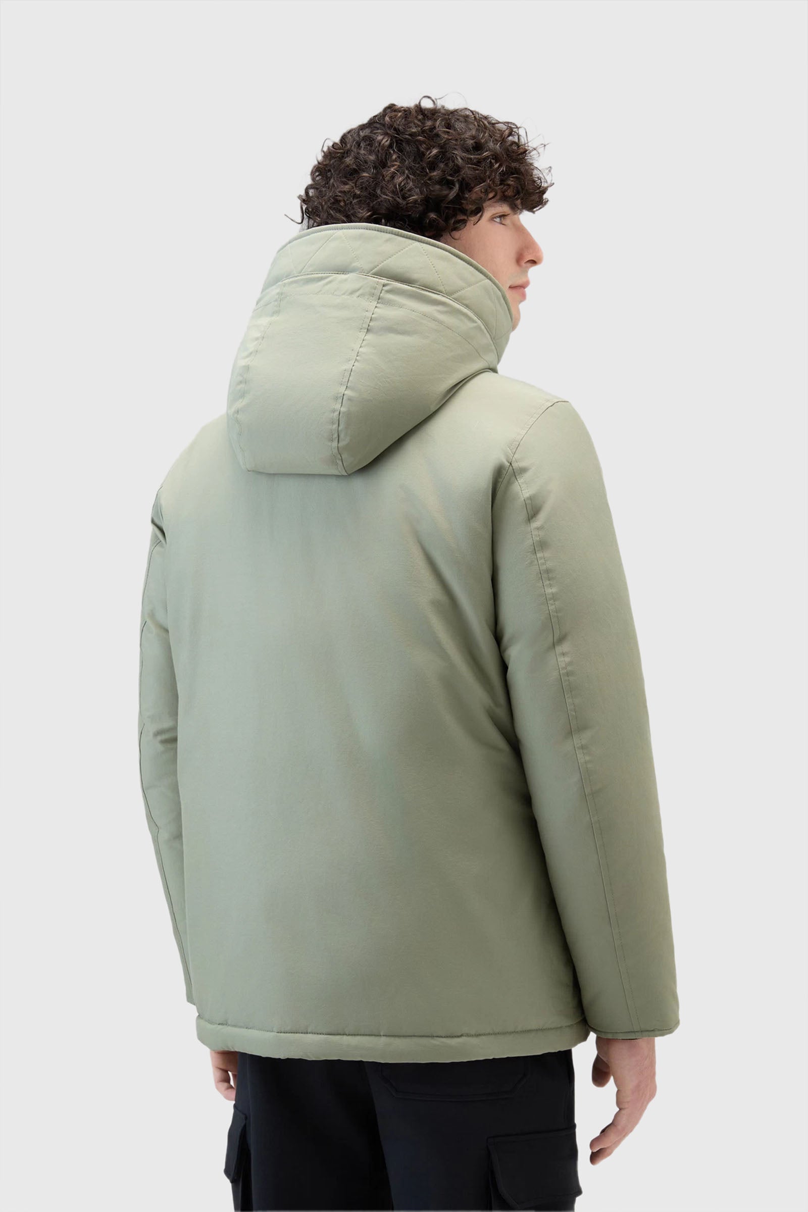 Woolrich Arctic Anorak Ramar Cloth Green Down Jacket - 3