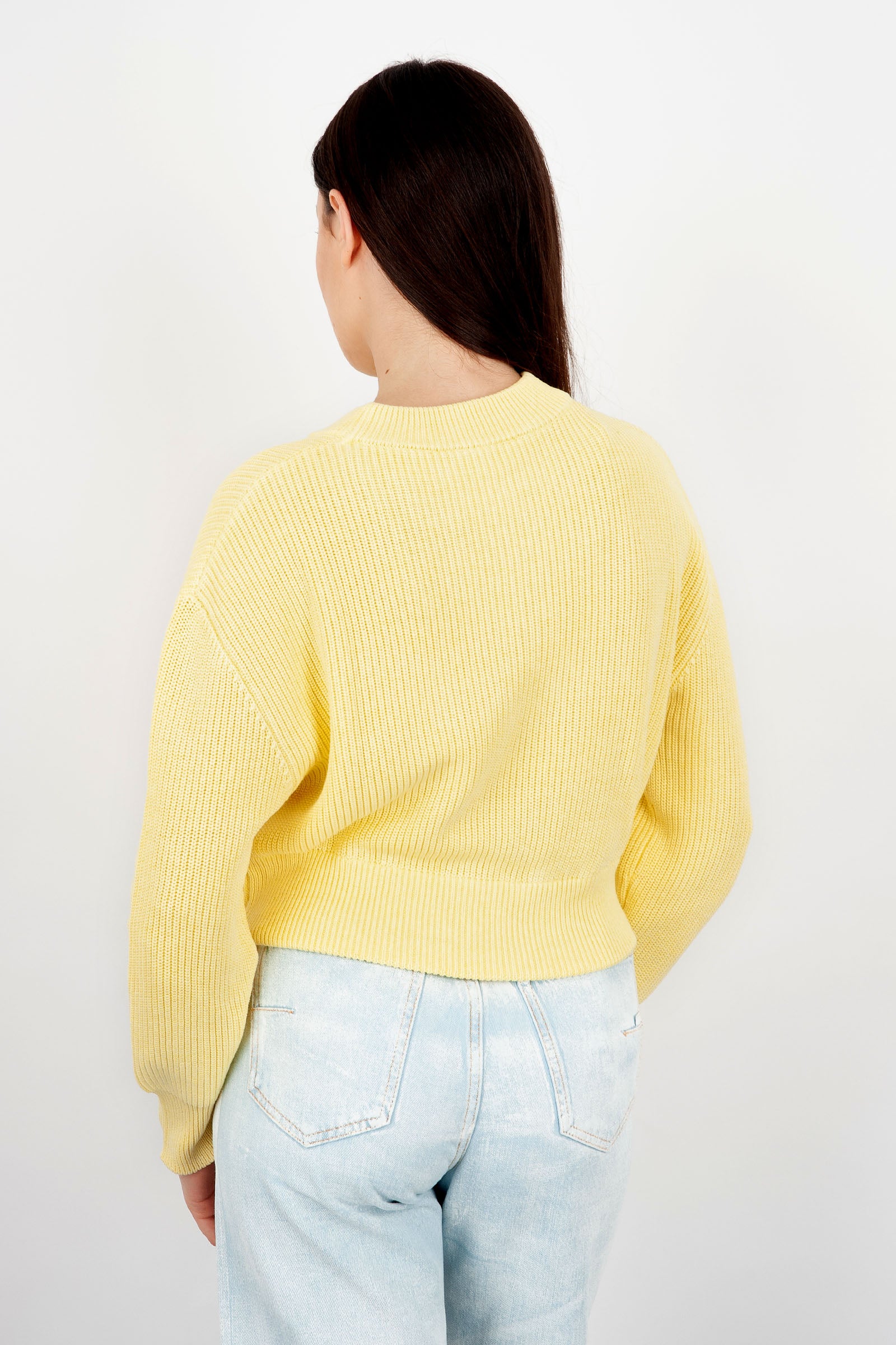 Absolut Cashmere Edith Cotton Yellow Sweater - 4